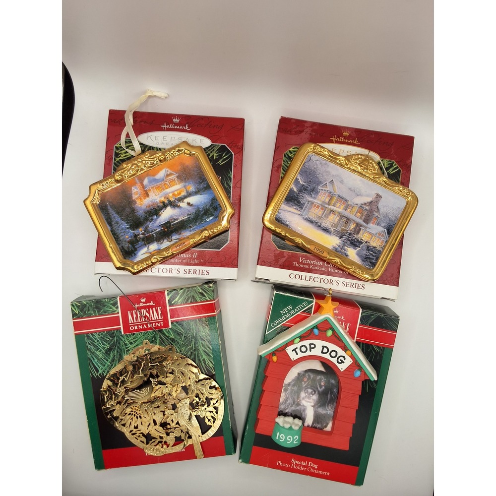 Vintage 90s Lot Of Hallmark Keepsake Ornaments Lot of 4 GVC